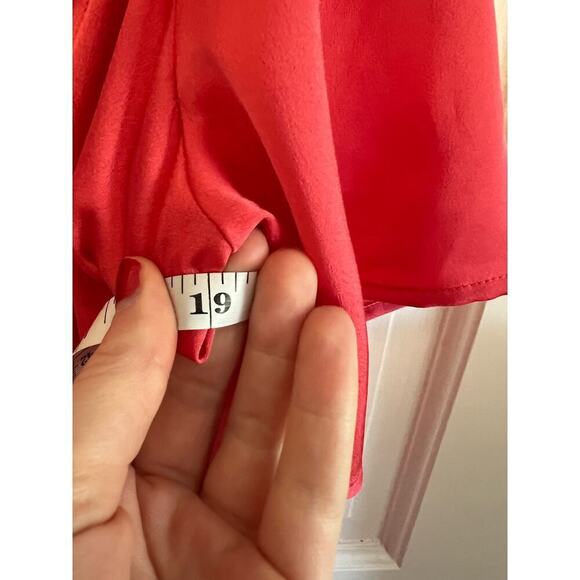 NWT International Concepts Satin Pink Oversized Blouse Top Women's S Holiday - Picture 6 of 8